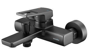 Смеситель для ванны Swedbe Kronos , однорычажный, черн.мат.